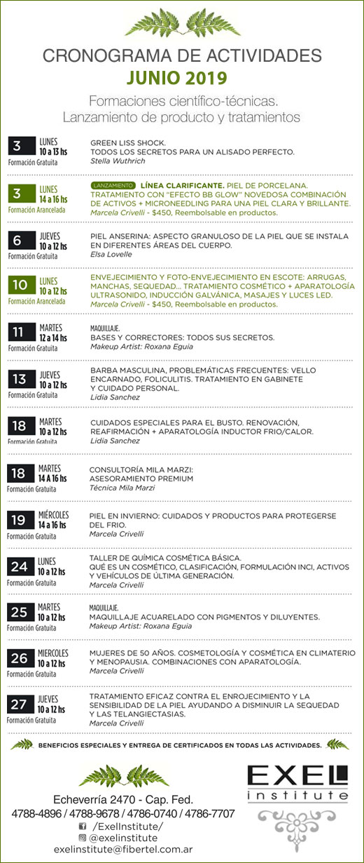 EXEL INSTITUTE CRONO JUNIO 2019