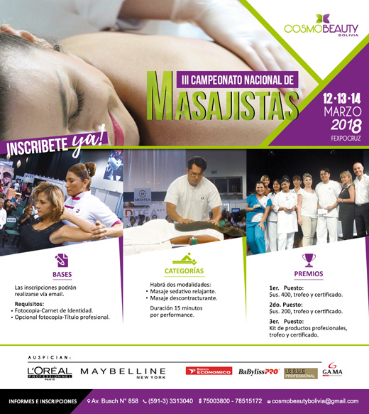 III Campeonato Nacional de Masajistas