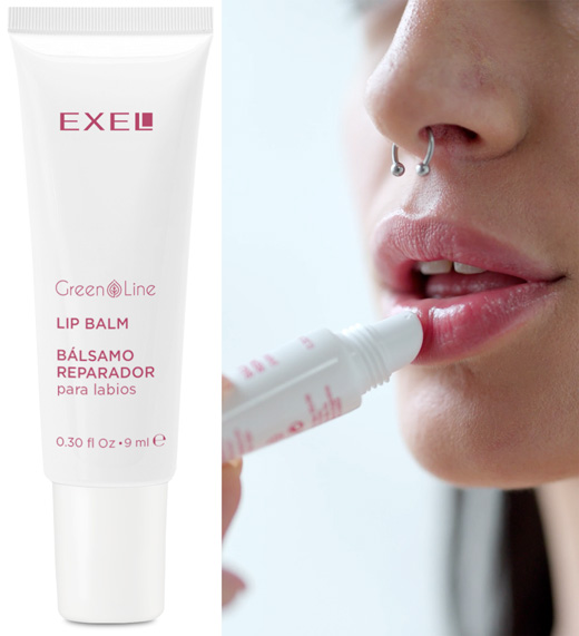 Nuevo Bálsamo Reparador para labios Exel Green Line